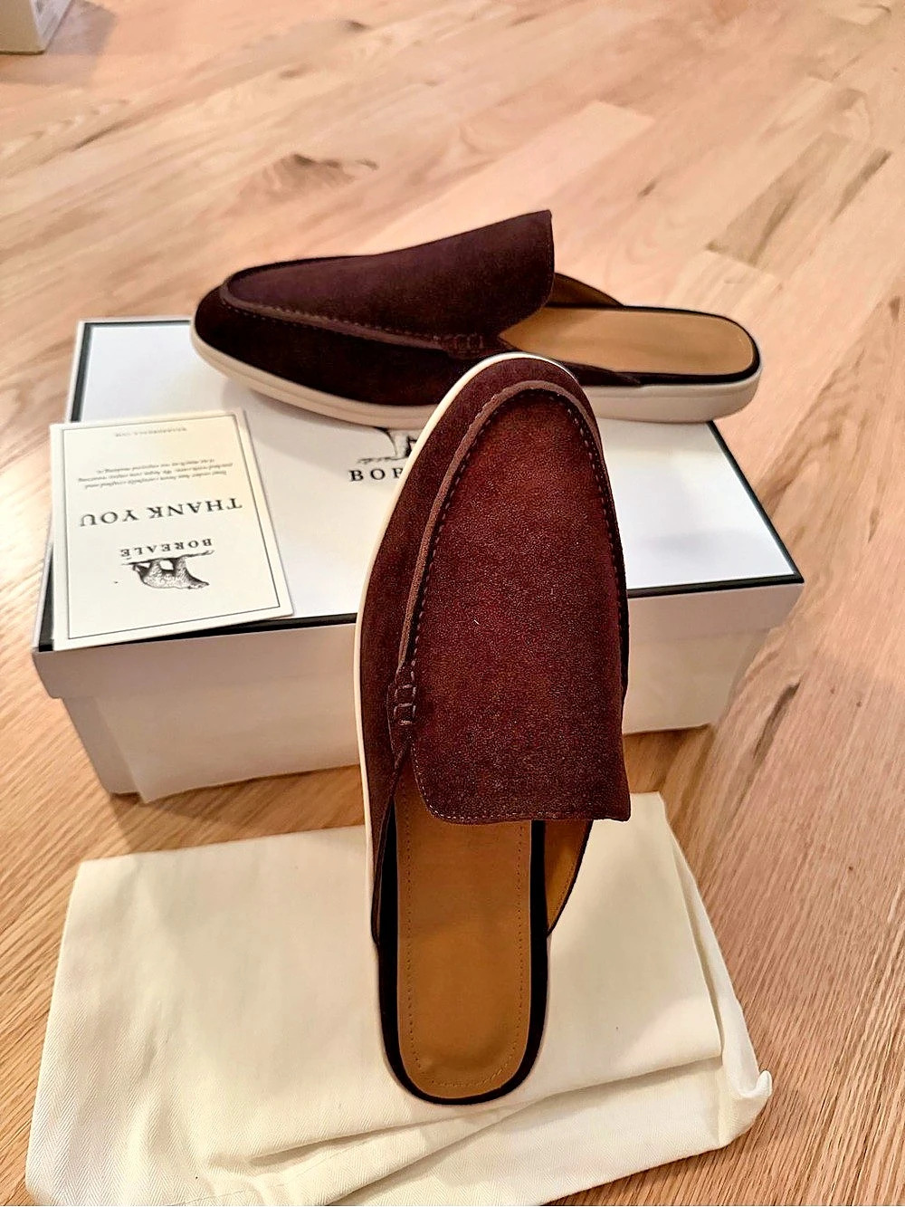 Boreale Brown Suede Mules New